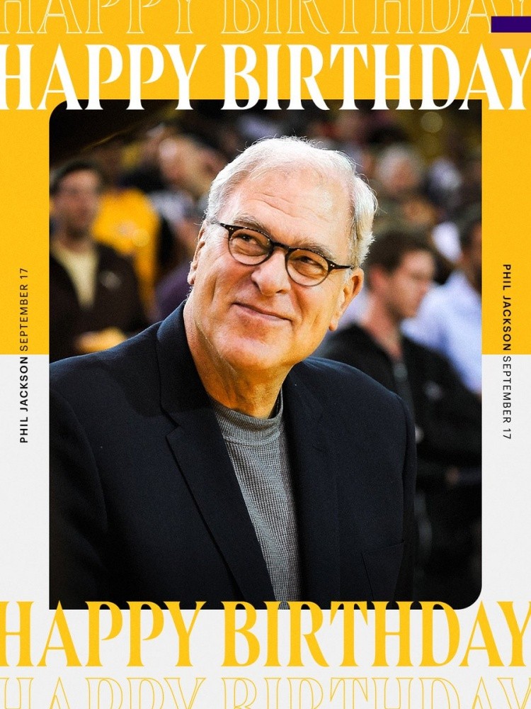 传奇教头!湖人官方晒照祝禅师生日快乐:领袖、传奇、冠军!